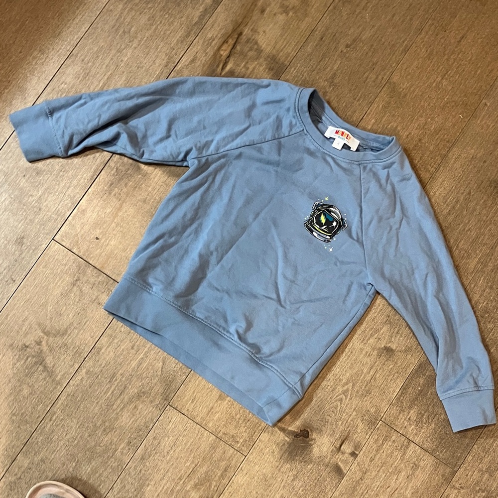 Kids Blue Astronaut Sweatshirt